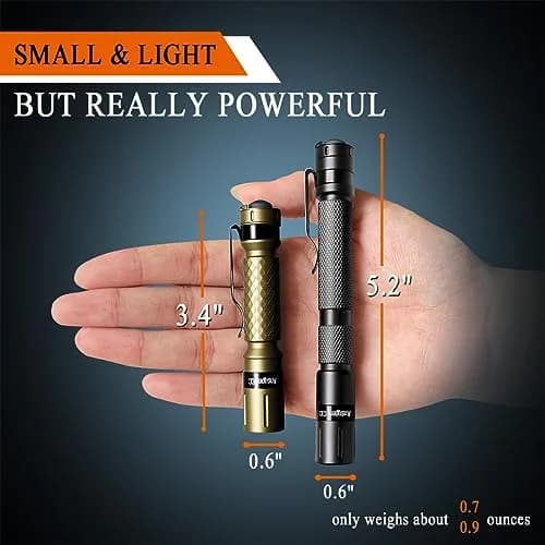 Ansyper CC LED Pen Light Flashlight 250 Lumens 3 Modes | Compact Tactical Torch with Clip thumbnail 2