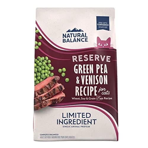 Natural Balance Limited Ingredient Cat Food, Green Pea & Venison, 4 lb | Grain-Free, Sensitive Stomach Support thumbnail 1