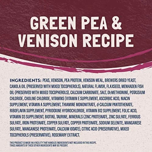 Natural Balance Limited Ingredient Cat Food, Green Pea & Venison, 4 lb | Grain-Free, Sensitive Stomach Support thumbnail 3