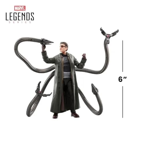 Marvel Legends Series Doc Ock, Spider-Man: No Way Home Collectible, Deluxe 6-Inch Action Figure, 4 Accessories, Ages 4 and Up | Marvel thumbnail 3