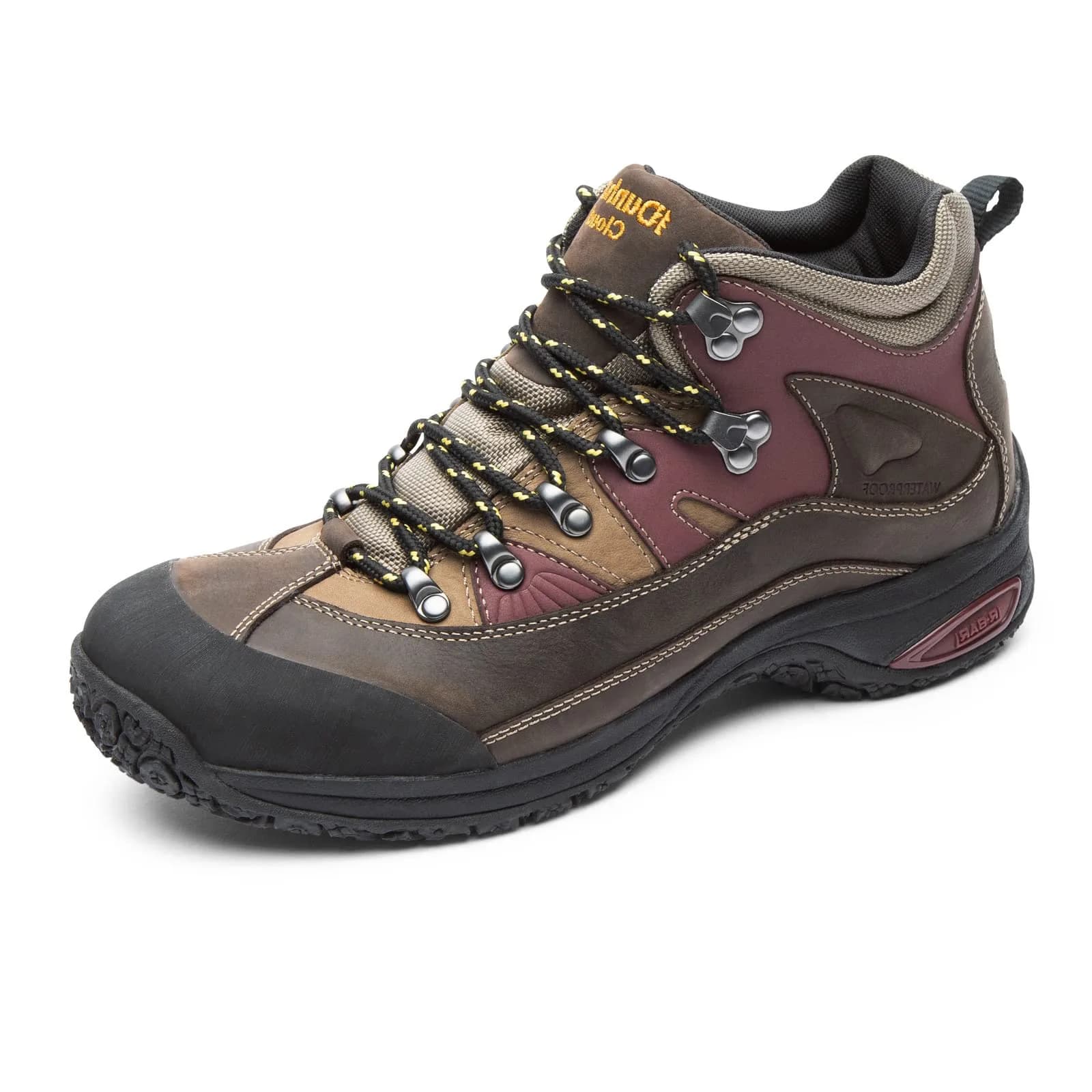 Dunham Cloud Backpacking Boot, Brown Multi, 12 Wide | Waterproof & Slip Resistant for Rugged Trails — Brown Multi