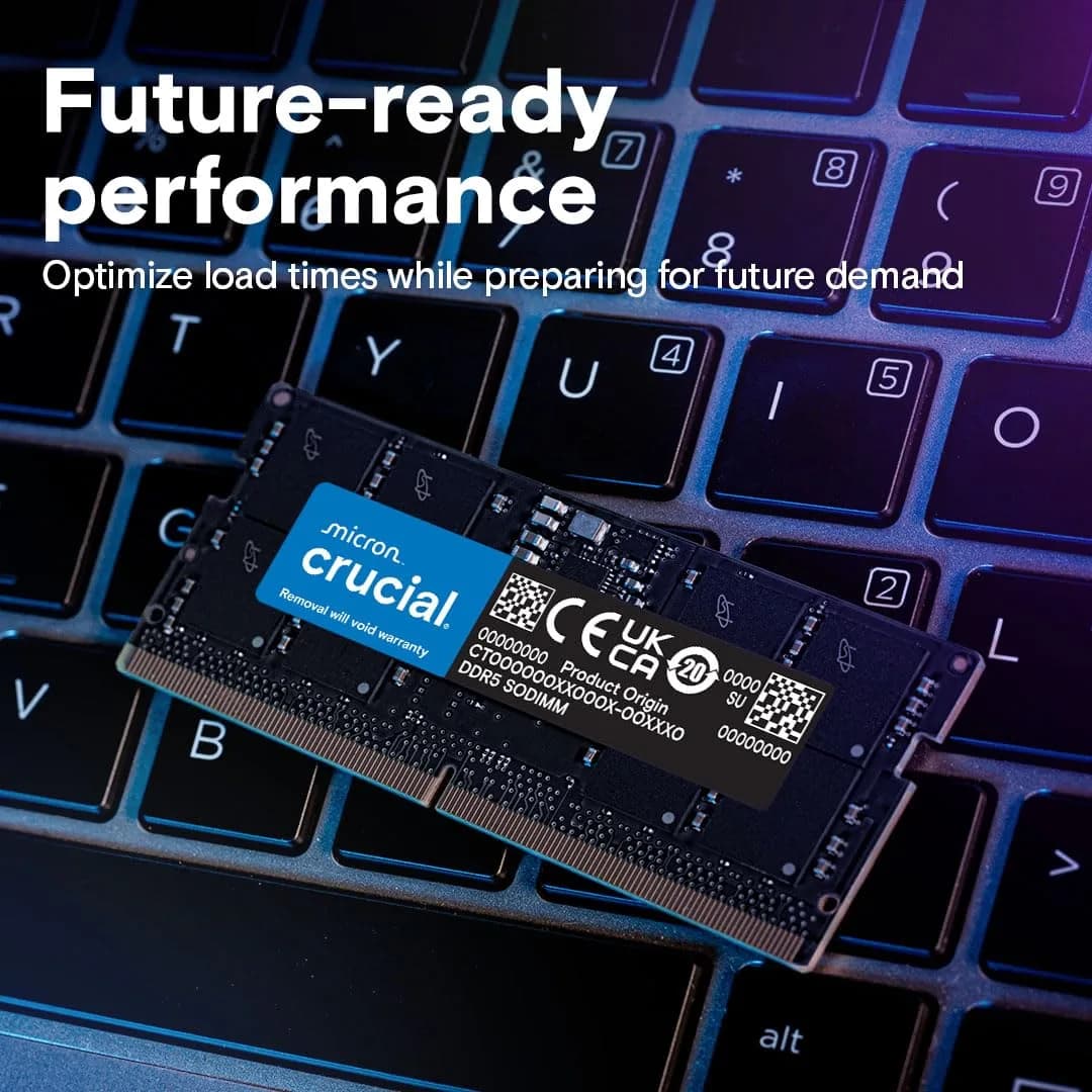 Crucial 16GB DDR5 Laptop RAM 5600MHz (16GB) | Boosts System Performance - view 5