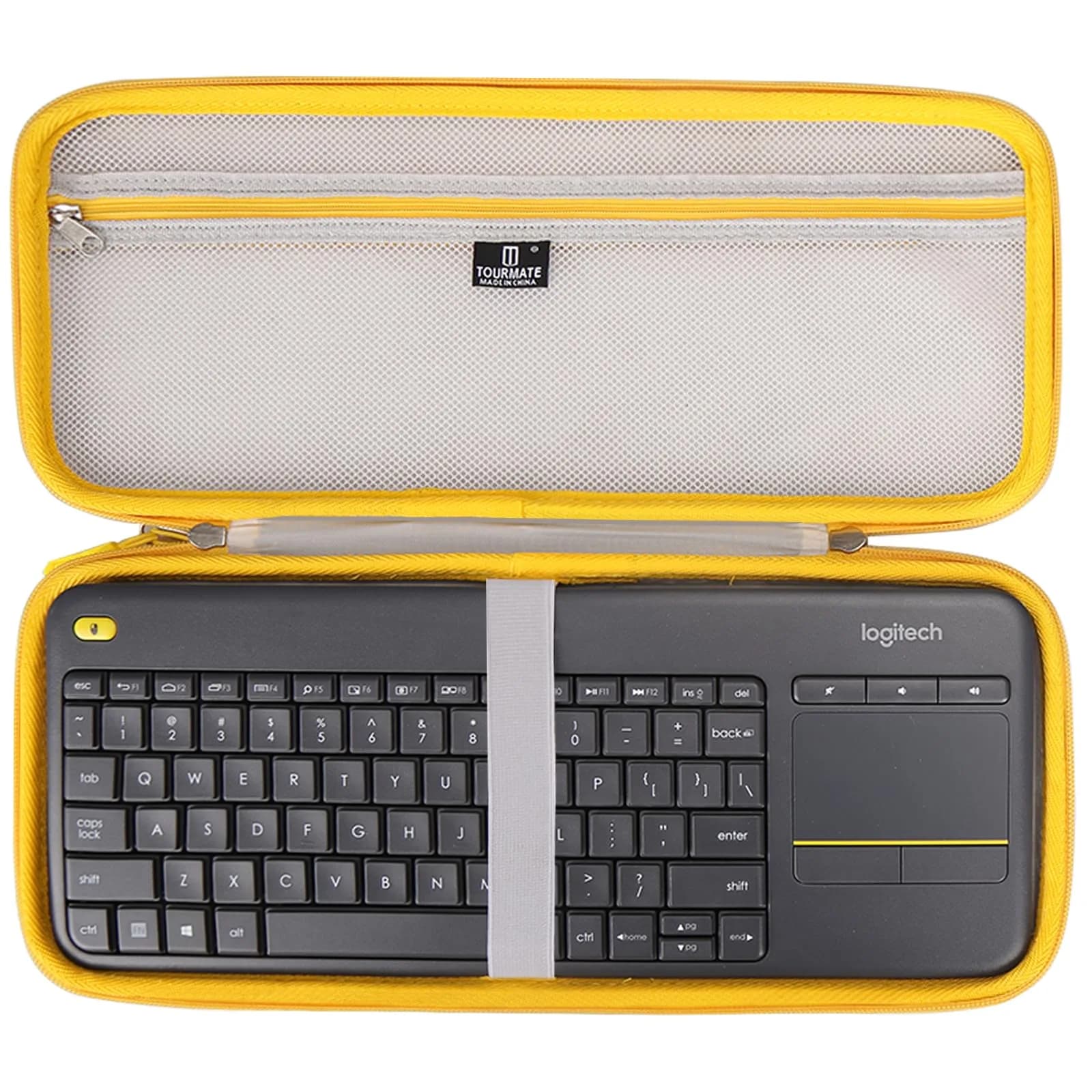 Tourmate Hard Storage Case for Logitech K400 Plus Keyboard | 37.1cm x 16cm x 5.1cm (14.6" x 6.3" x 2") - main product image