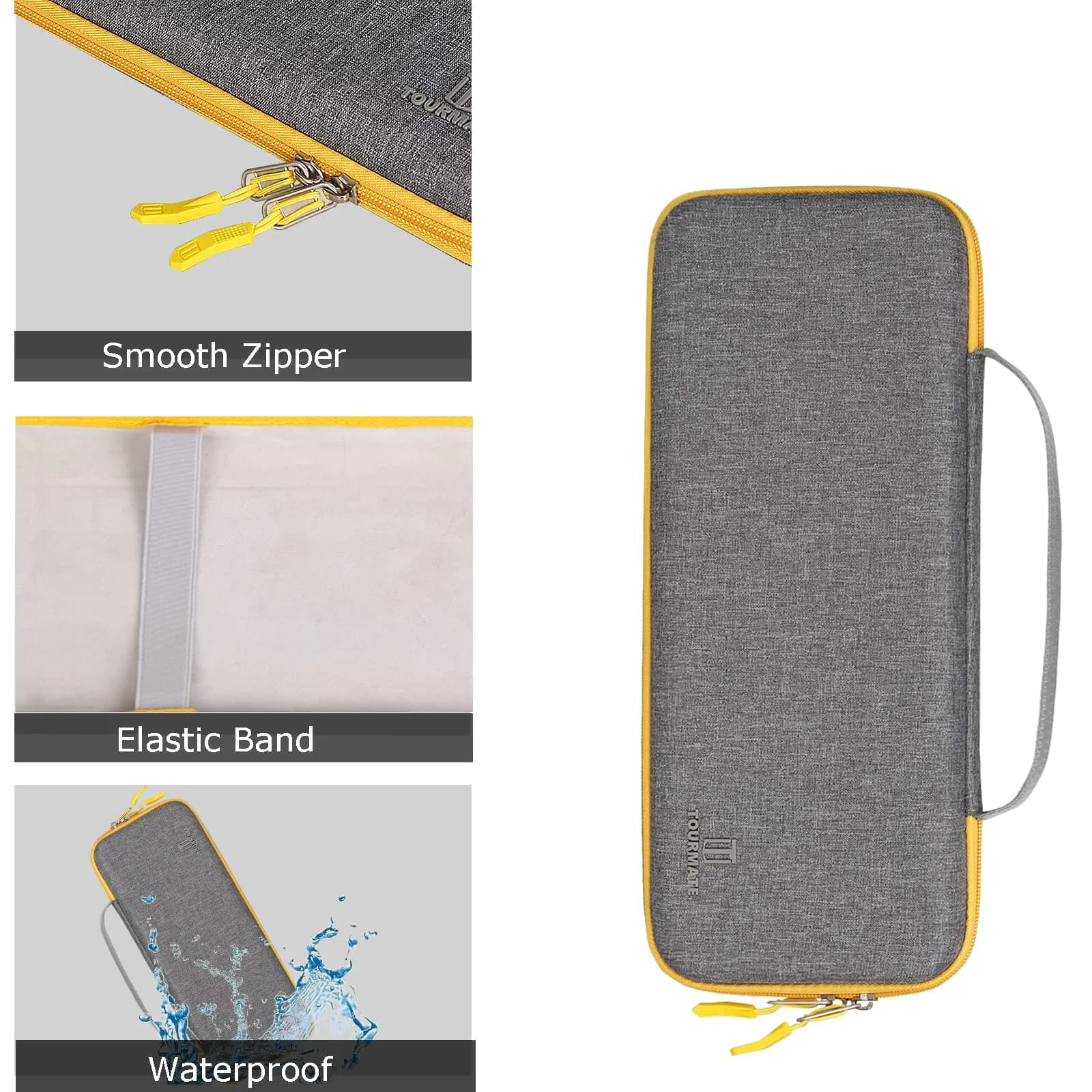 Tourmate Hard Storage Case for Logitech K400 Plus Keyboard | 37.1cm x 16cm x 5.1cm (14.6" x 6.3" x 2") - view 3