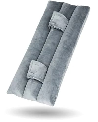 BELINOUS Post Mastectomy Seat Belt Pillow for Recovery | Soft Cotton, Gray thumbnail 1