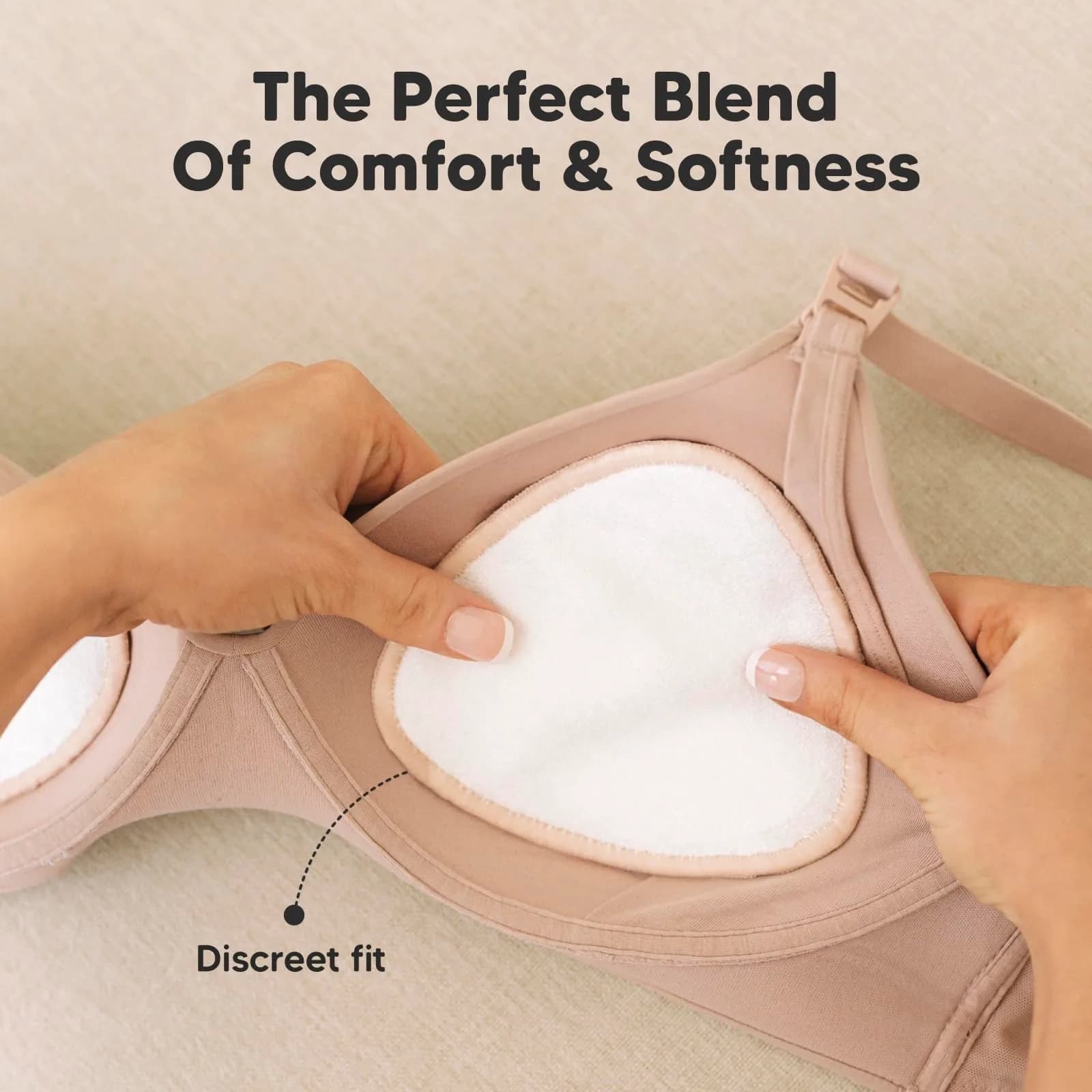KeaBabies Organic Nursing Pads (Medium 3.9") | Washable & Absorbent Breast Pads for Breastfeeding - view 2