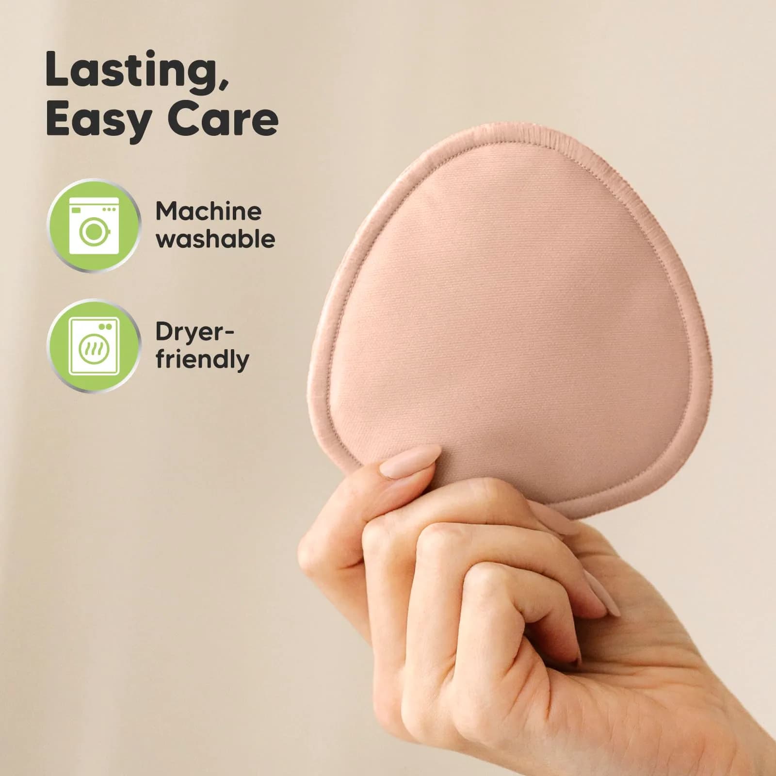 KeaBabies Organic Nursing Pads (Medium 3.9") | Washable & Absorbent Breast Pads for Breastfeeding - view 7