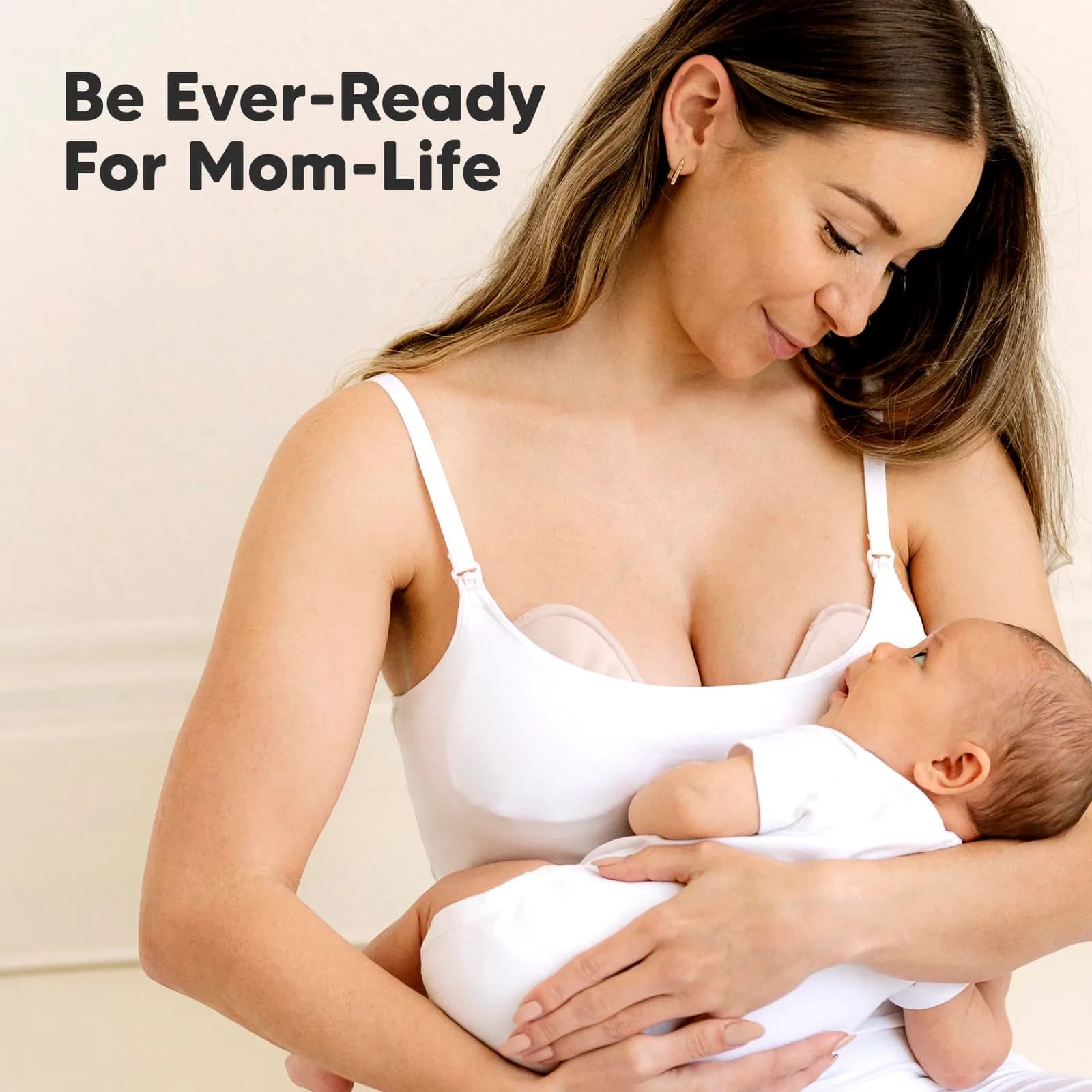 KeaBabies Organic Nursing Pads (Medium 3.9") | Washable & Absorbent Breast Pads for Breastfeeding - view 9
