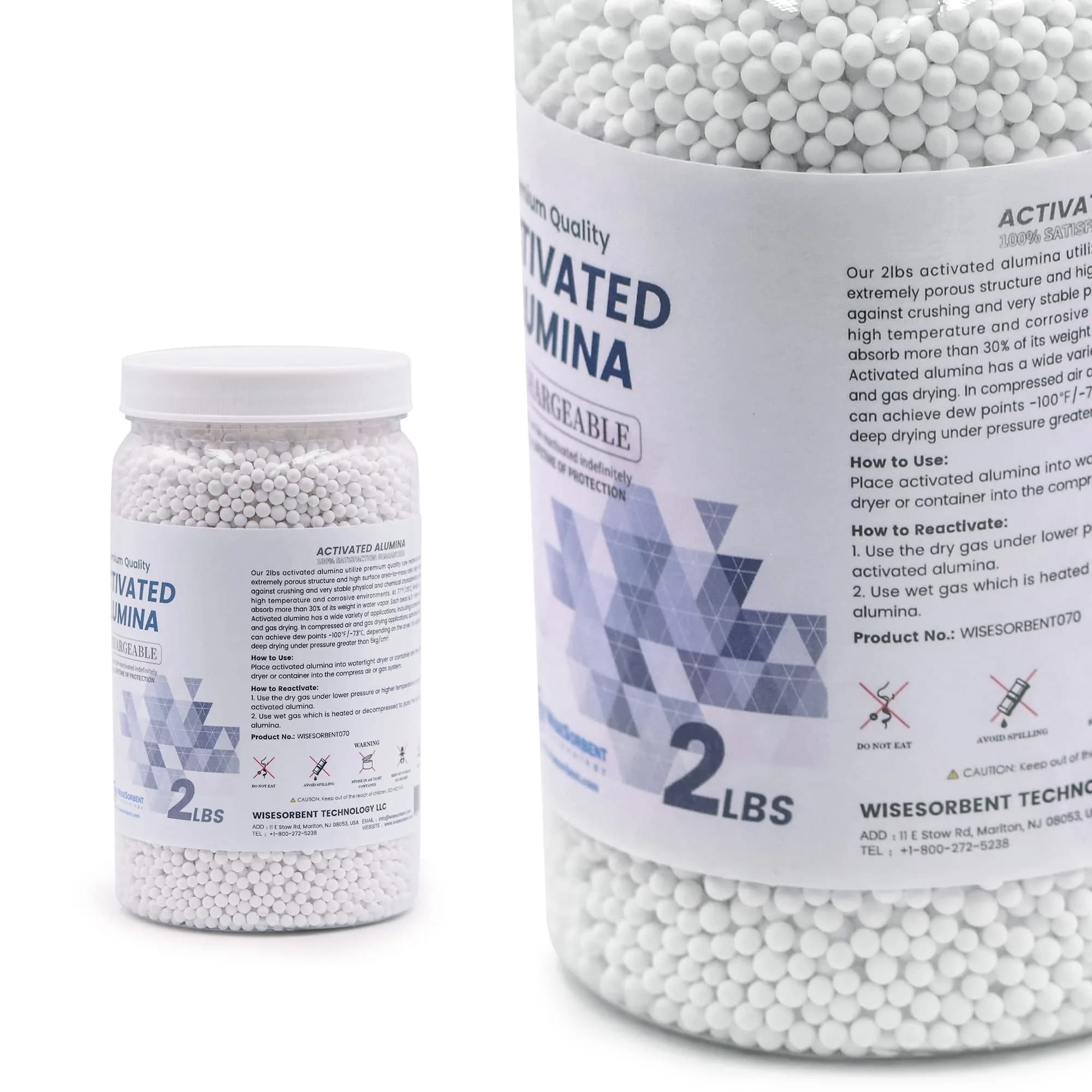 Wisesorb Activated Alumina Desiccant 12 LBS (5.44 kg) | Reusable Moisture Absorber for Filament Drying - view 2