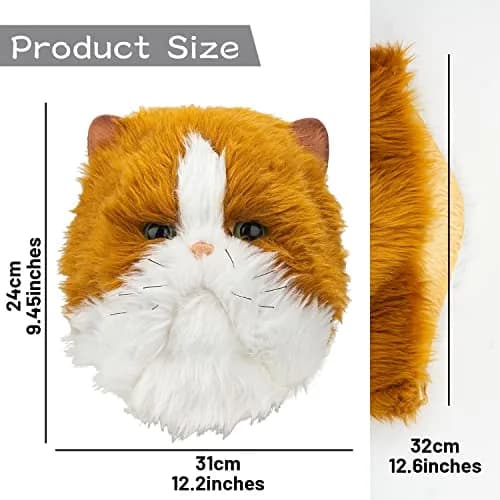 PartyHop Realistic Cat Head Mask for Adults | Latex Animal Costume Mask thumbnail 5