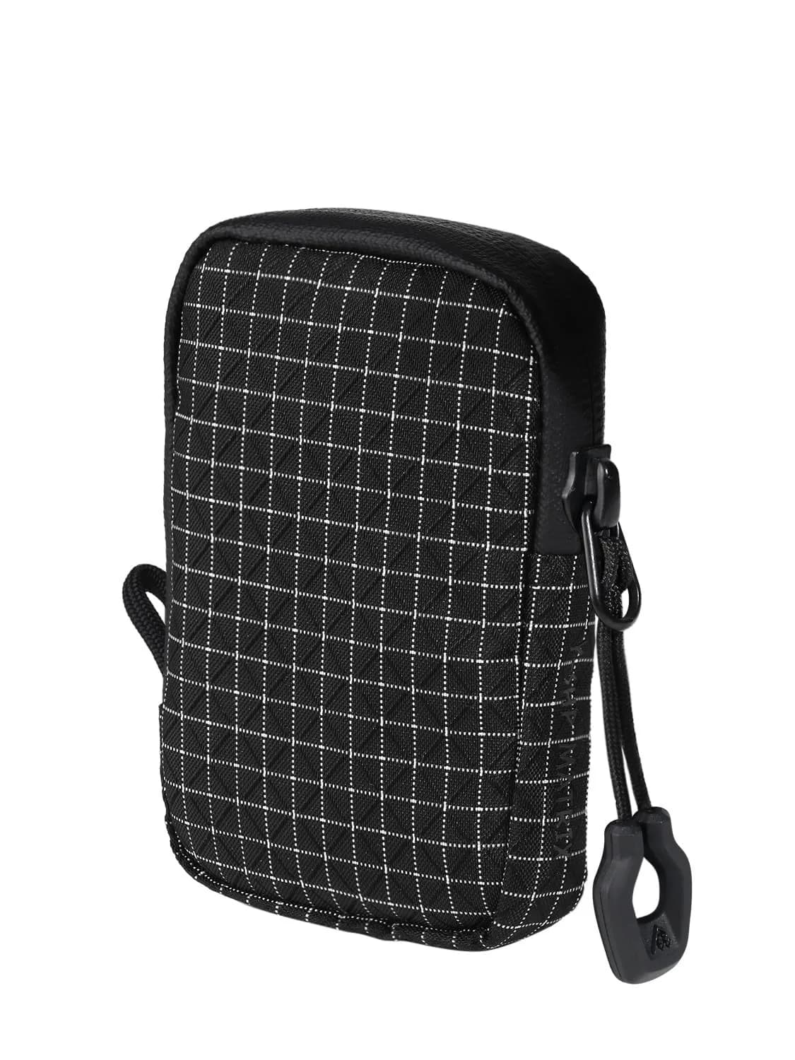 Y-SHP MATRIX EDC Wallet RFID Blocking Zipper Pouch 10.9 cm x 7.1 cm x 2 cm | Grid UHMWPE Fabric for Men