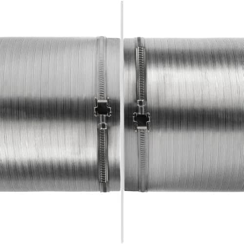 Vent Systems Round 6" Inch White Air Vent Duct Connector Flange | Plastic HVAC Pipe Fitting for Dryer & Ventilation thumbnail 8