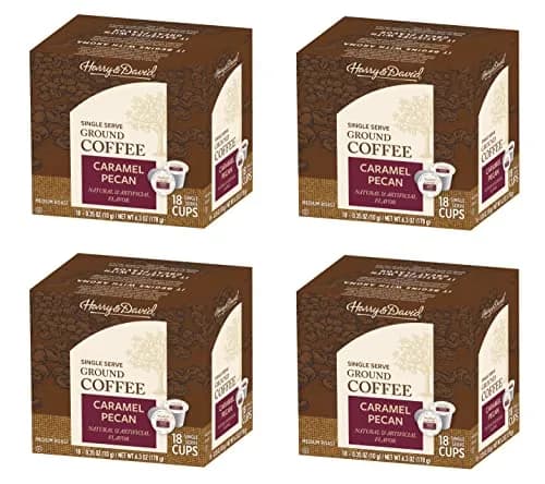 Harry & David Caramel Pecan Coffee 1 Count (Pack of 72) | Single Serve Pods with Kosher Certification thumbnail 1