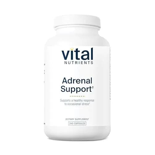 Vital Nutrients Adrenal Support for Gland Function, 240 Capsules | Supports Stress & Cortisol Balance thumbnail 1