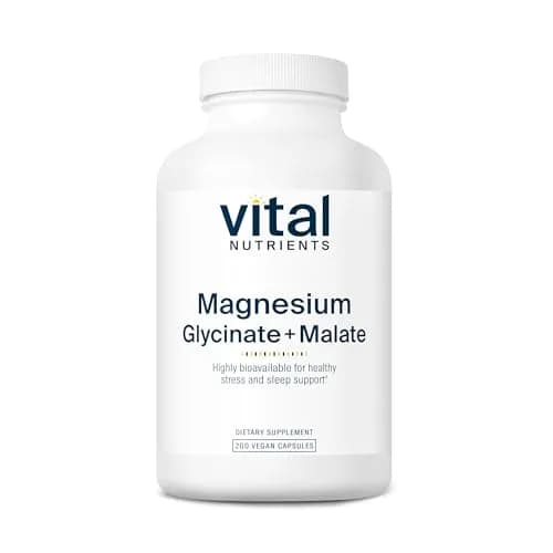 Vital Nutrients Magnesium Glycinate + Malate 240mg | Supports Sleep & Energy (120 capsules) thumbnail 1