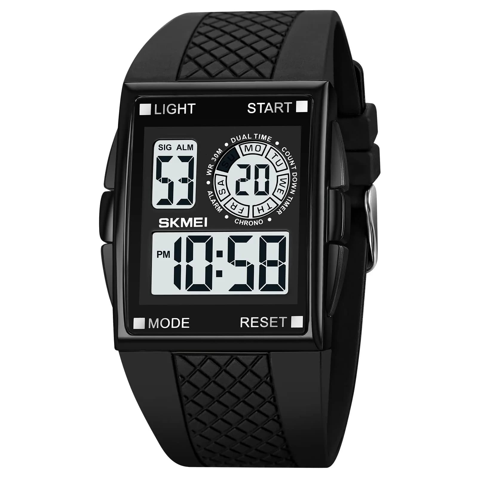 Gosasa Men's Digital Airplane Watch 47mm Case | Aviation-Inspired Design with LED Light - main product image