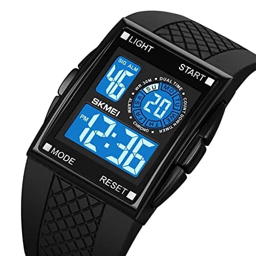 Gosasa Men's Digital Airplane Watch 47mm Case | Aviation-Inspired Design with LED Light thumbnail 2