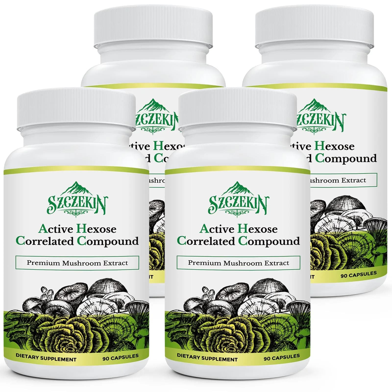 SZCZEKIN Active Hexose Correlated Compound 1500 mg Supplement | Immune & Liver Support, 90 Capsules — Capsule