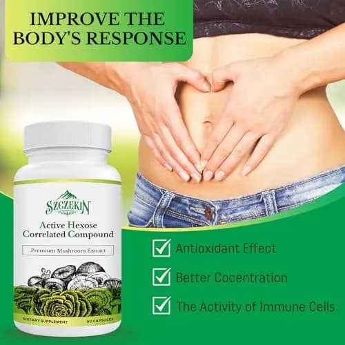 SZCZEKIN Active Hexose Correlated Compound 1500 mg Supplement | Immune & Liver Support, 90 Capsules thumbnail 6