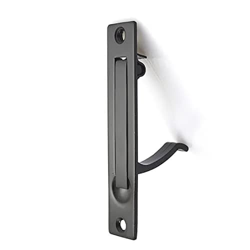 Dontay Pocket Door Pull Spring Recessed Handle Matte Black 9.84cm (3.9in) | Flush Mount Stainless Steel Hardware thumbnail 1