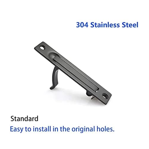 Dontay Pocket Door Pull Spring Recessed Handle Matte Black 9.84cm (3.9in) | Flush Mount Stainless Steel Hardware thumbnail 2