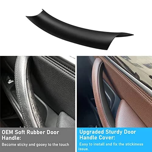Jaronx Black ABS+PC Door Handle Cover Set for BMW X5 F15/X6 F16 3-Piece | Fixes Sticky OEM Handles thumbnail 3