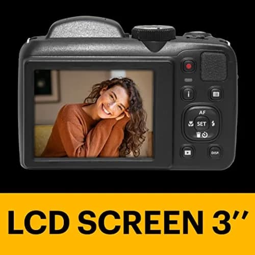 KODAK PIXPRO AZ255 Digital Camera 16MP 25x Optical Zoom 24mm Wide Angle 1080p HD Video Black | Compact Bridge Camera thumbnail 5