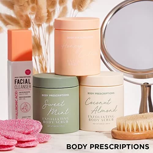 Body Prescriptions Exfoliating Body Scrub 2.94 oz (3 Pack) | Nourishing Honey Citrus & Coconut Almond thumbnail 7