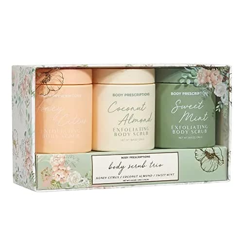 Body Prescriptions Exfoliating Body Scrub 2.94 oz (3 Pack) | Nourishing Honey Citrus & Coconut Almond thumbnail 2