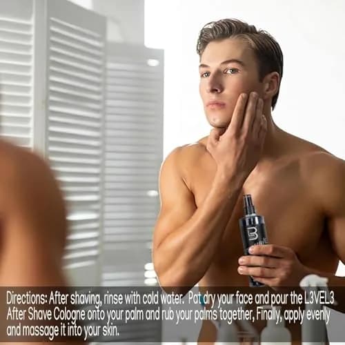 L3 Level 3 After Shave Spray Cologne Midnight 400ml (13.5 Fl Oz) | Soothes Skin Post-Shave thumbnail 4
