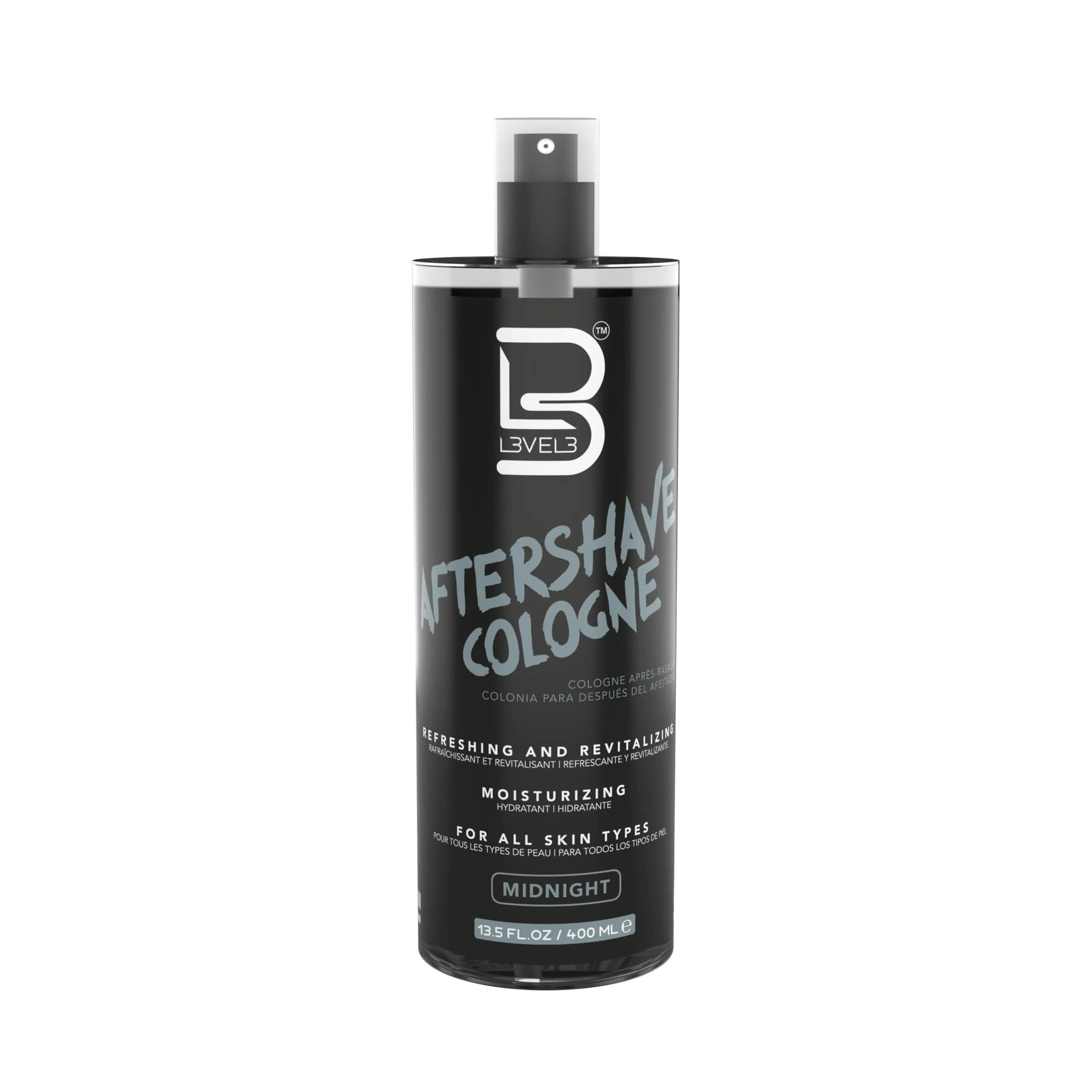 L3 Level 3 After Shave Spray Cologne Midnight 400ml (13.5 Fl Oz) | Soothes Skin Post-Shave - main product image