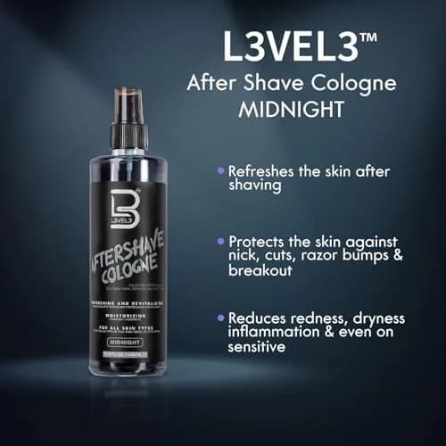 L3 Level 3 After Shave Spray Cologne Midnight 400ml (13.5 Fl Oz) | Soothes Skin Post-Shave thumbnail 2
