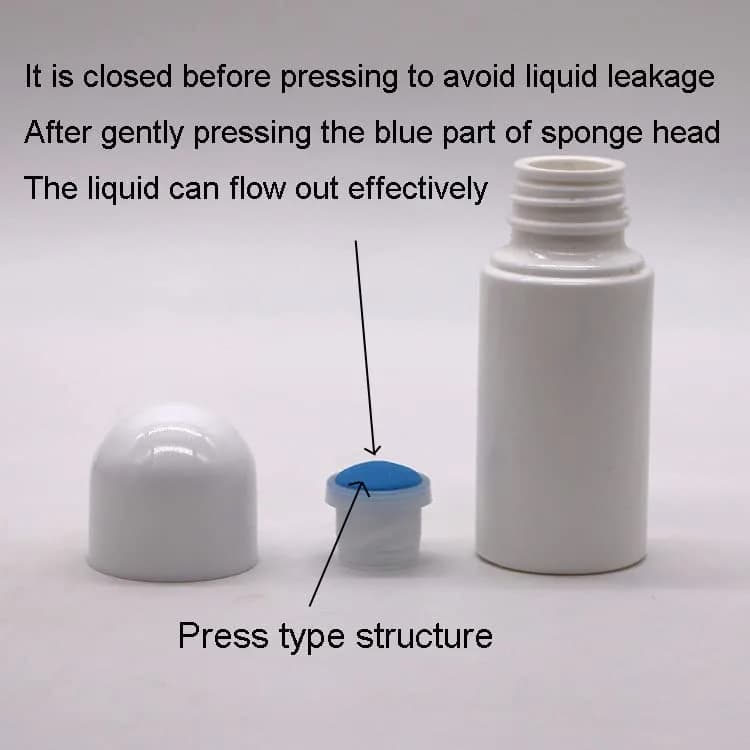 lasenersm Refillable Liquid Bottle 50ml | Sponge Head Applicator for Essential Oil & Perfumes thumbnail 5