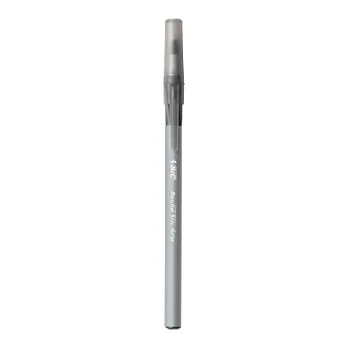 BIC Round Stic Grip Xtra Comfort Ballpoint Pens, Medium Point (1.2mm), Black, Soft Grip For Added Comfort And Control, 648 Count Total | Bulk Pack Writing Instrument thumbnail 3