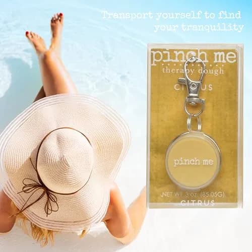 Pinch Me Therapy Dough Locket Combo - Aromatherapy Stress Relief Putty .3oz Clip - On Locket + 3oz Citrus Dough | Calming Aromatherapy thumbnail 2