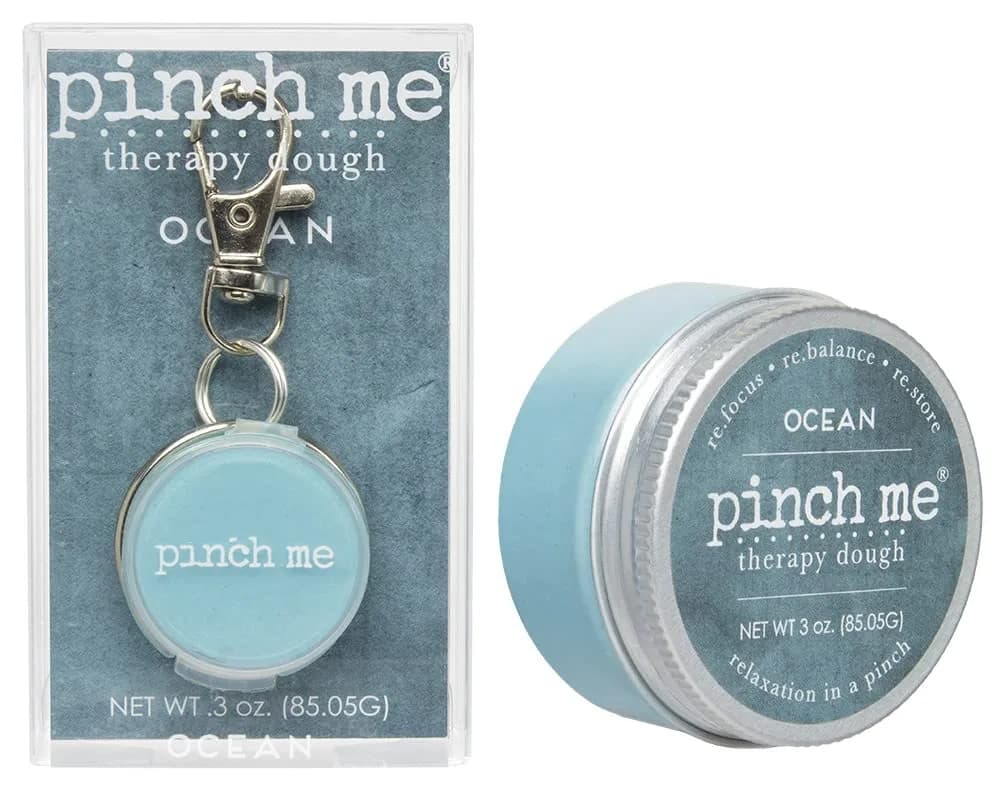Pinch Me Therapy Dough Locket Combo - Aromatherapy Stress Relief Putty .3oz Clip-On Scent + 3oz Ocean Dough | Holistic Relaxation - main product image