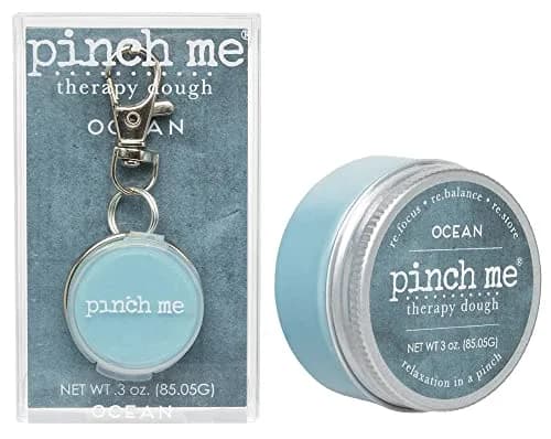 Pinch Me Therapy Dough Locket Combo - Aromatherapy Stress Relief Putty .3oz Clip-On Scent + 3oz Ocean Dough | Holistic Relaxation thumbnail 1