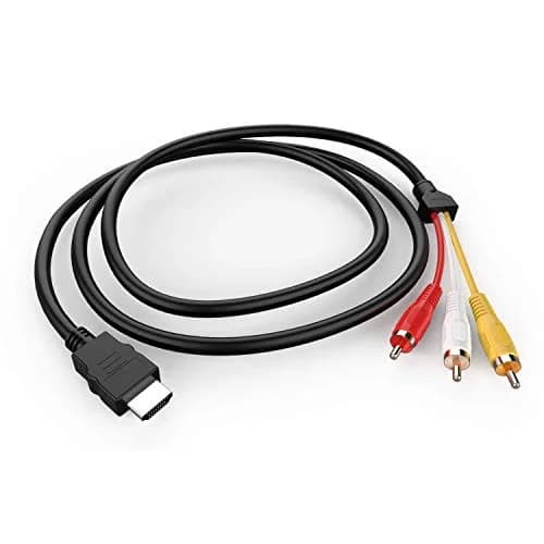BERLAT HDMI to RCA Cable 1.5m (5ft) | One-Way Transmitter for TV HDTV DVD thumbnail 1