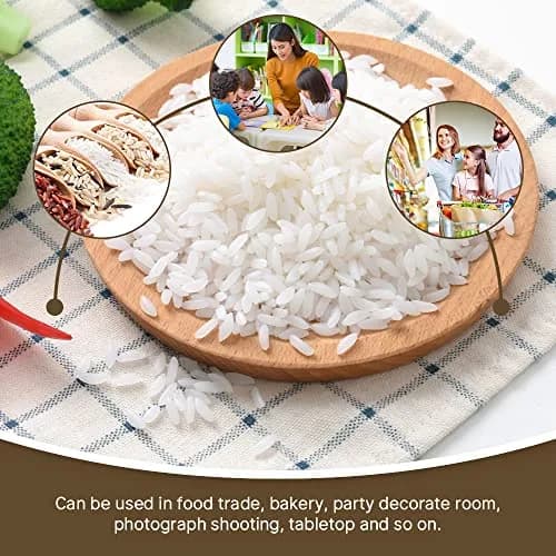 Luckforest Artificial White Rice 150g | Realistic Fake Rice for Home & Kitchen Decor thumbnail 2