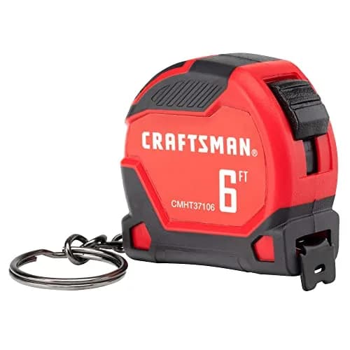 CRAFTSMAN Keychain Tape Measure 6 FT (1.8 m) | Durable Steel Blade with Rubber Grip thumbnail 2
