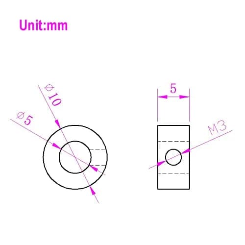 Befenybay 5mm Shaft Lock Collar Set with M3 Hex Wrench & Set Screws | Precision Fit for CNC Parts thumbnail 2