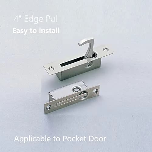 Dontay Recessed Pocket Door Pull Handle | Flush Mount Sliding Door Hardware, 9.8 cm (3.875 Inches) thumbnail 3