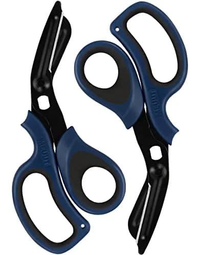 MEUUT Navy/Black+navy/Black Trauma Shears (2-Pack, 7.8 Inch) | Patented Stainless Steel thumbnail 1