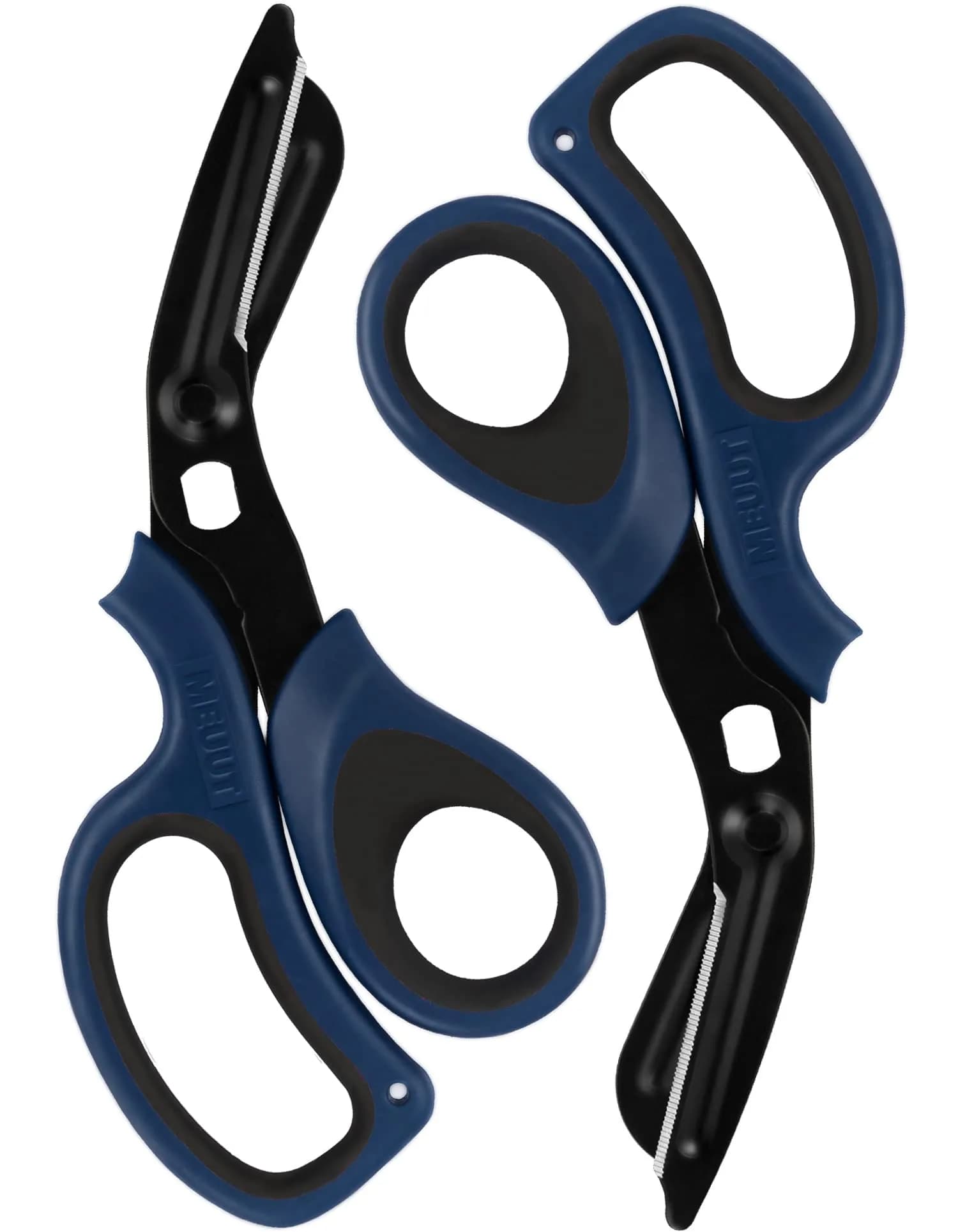 MEUUT Navy/Black+navy/Black Trauma Shears (2-Pack, 7.8 Inch) | Patented Stainless Steel - main product image
