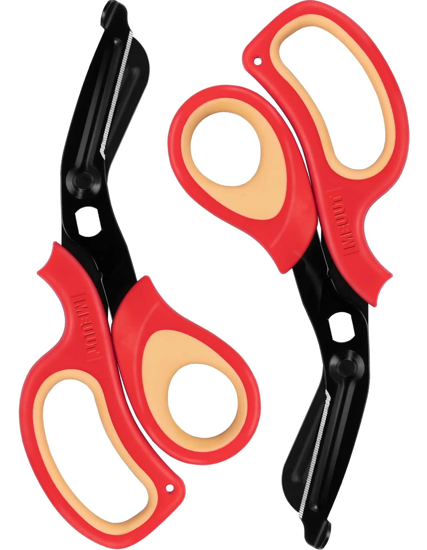 MEUUT Medical Trauma Shears 7.8" (19.8 cm) - 2-Pack | Ambidextrous, Serrated, Non-Stick Blades - main product image