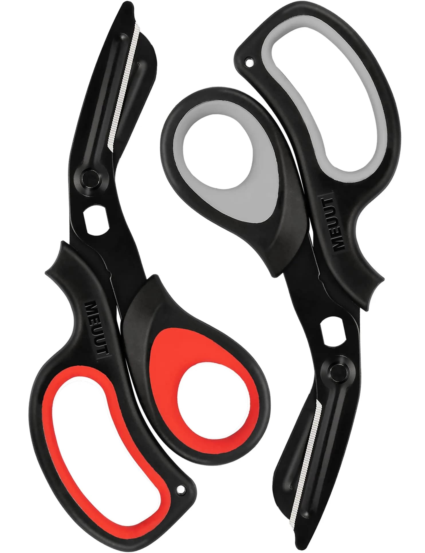 MEUUT Medical Trauma Shears 7.8" (19.8 cm) - 2-Pack | Sharp, Serrated, Non-Stick Blades with Oxygen Wrench - main product image