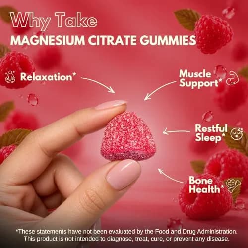 Vitamatic Magnesium Gummies 600mg | Vegan Relaxation & Muscle Support | 3 Pack thumbnail 4