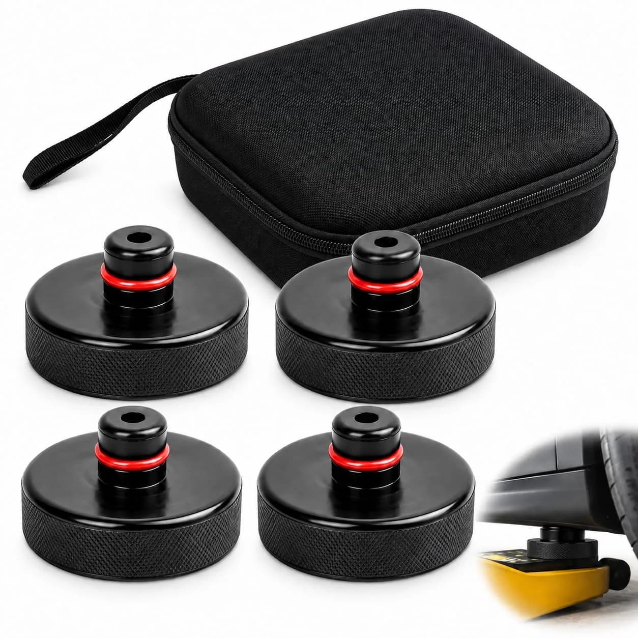 PSLER Jack Pad for Tesla Model 3/Y/X/S 2013-2026 | Heavy-Duty Rubber Jack Accessories - main product image