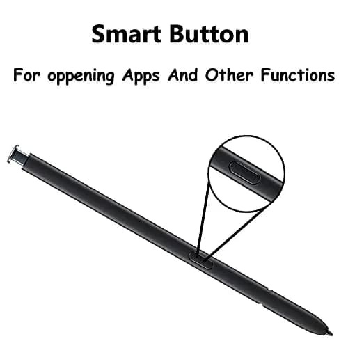 PCTC Replacement S Pen for Samsung Galaxy S22 Ultra 5G SM-S908 | Black, Bluetooth Remote Control thumbnail 2