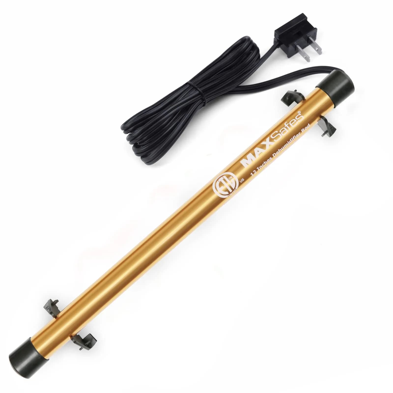 MAXSafes Gun Safe Dehumidifier Rod High Power 12in (30.48cm) | ETL Approved for Moisture Protection — Gold